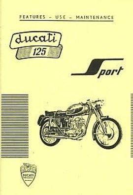 Bedienungsanleitung Ducati 125 Sport, Motorrad, Oldtimer