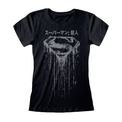 DC Superman - Distressed Japanese Logo (Fitted)