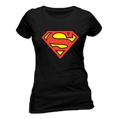 Superman - Logo on Black (Fitted)