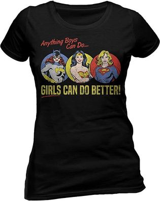 Justice League - Girls DO IT Better T-Shirt (Fitted)