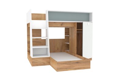 Etagenbett Modex inkl. Kleiderschrank