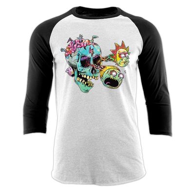 Rick and Morty - Skull Eyes Baseball Shirt (Unisex)