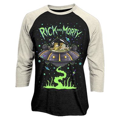 Rick & Morty - Spaceship Baseball Shirt (Unisex)
