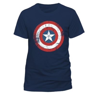 Civil WAR - Cap Shield Distressed Shirt