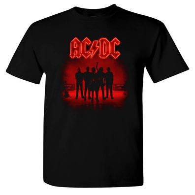 AC/ DC - Silhouette (Herren Organic T-Shirt mit Front & Backprint)