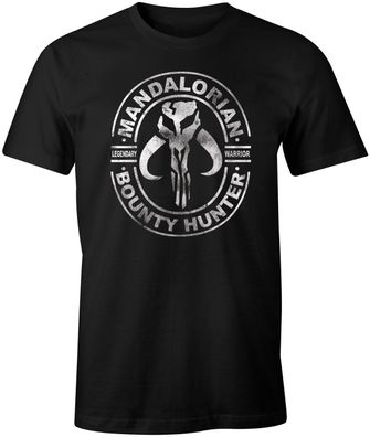 Star Wars - Mandaloirian Logo T-Shirt schwarz 100% Baumwolle