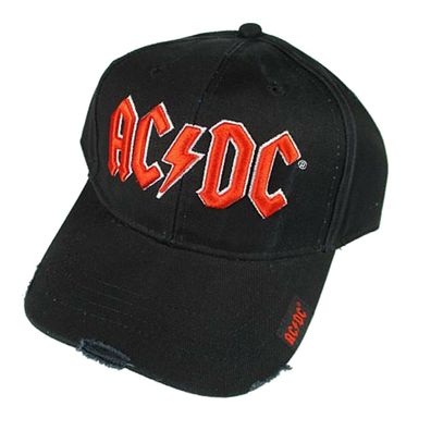 AC/ DC - Logo Basballcap (Rot/ Weiß)