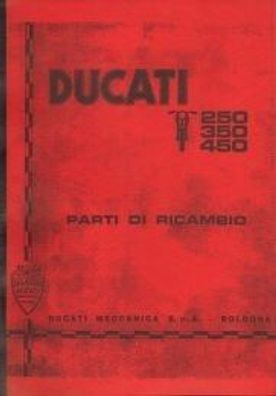 Ersatzteilliste Ducati 250 / 350 / 400 ccm 1 Zylinder Modelle Mark 3-D- SCR , Marh3