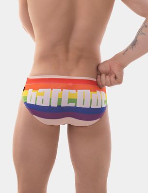 barcode Berlin - Swim Brief Rainbow S M L XL nude 92041/3101 gay sexy brandneu