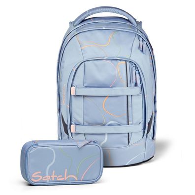 satch Set aus pack + Schlamperbox, vivid blue, Mädchen & Jungen