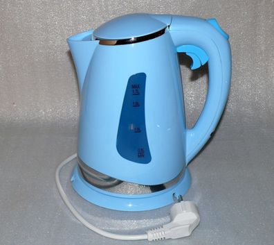 Designer FK0503B Premium Tee Wasserkocher Kabellos 1,7L 360° 2200W Blau Chrom B1