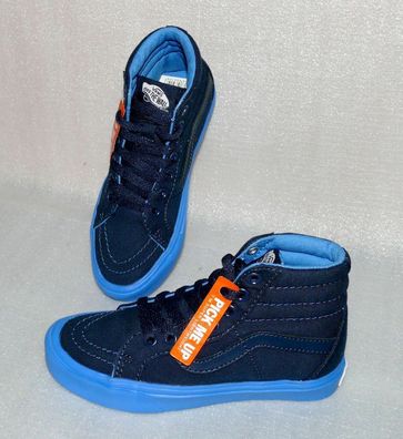 Vans UY SK8 HI Reissue Lite Y'S Kinder Schuhe Sneaker Gr 31 UK13 Dk. Blau Blau