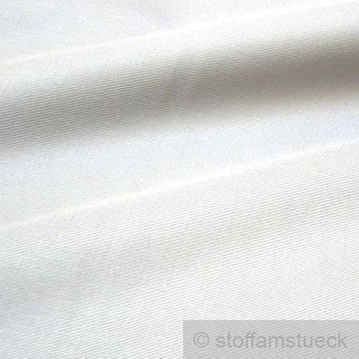 Stoff Baumwolle Köper weiß 160 cm Fairtrade fest robust Jeans Baumwollstoff
