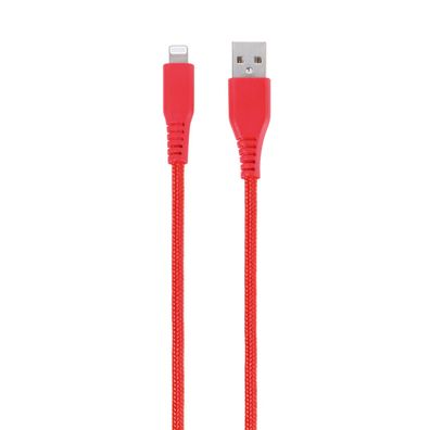 2,5m Ladekabel für Apple iPhone 5 6 7 8 Plus X XS MAX XR 10 11 12 13 (MFI) Rot