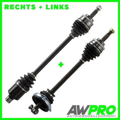 2 X Antriebswelle FÜR Renault KANGOO VORNE RECHTS UND LINKS 44 ABS-ZÄHNE SCHALT