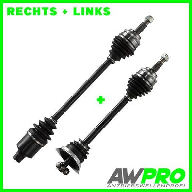 2 X Antriebswelle VORNE LINKS UND RECHTS Schaltgetriebe SET ABS-Zähne = 44