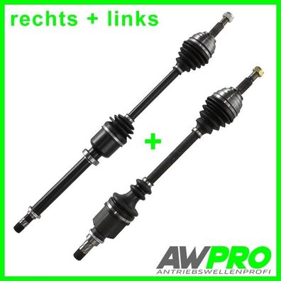 2 X Antriebswelle FÜR Renault MEGANE 2 II RECHTS UND LINKS Schaltgetriebe SET