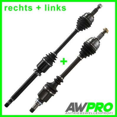 2 X Antriebswelle FÜR Renault GRAND SCENIC 2 II LINKS UND RECHTS Schaltgetriebe