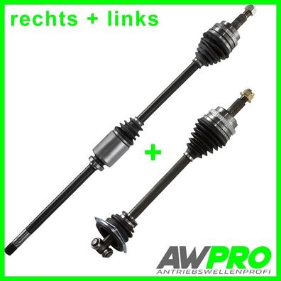 2 X Antriebswelle FÜR OPEL MOVANO X70 2.5 DTI VORNE RECHTS LINKS Schaltgetriebe
