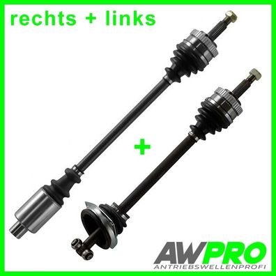 2X Antriebswelle FÜR Renault KANGOO Express 1.6 1.9 dC 4X4 VORNE LINKS + RECHTS