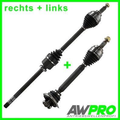 2 X Antriebswelle VORNE LINKS UND RECHTS Schaltgetriebe Neuteil SET