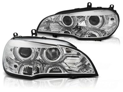 Scheinwerfer Xenon BMW X5 E70 07-10 AE DRL LED CHROM HID