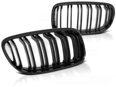 Grill BMW E90 / E91 LCI 09- Schwarzglänzend Doppelstange M-LOOK