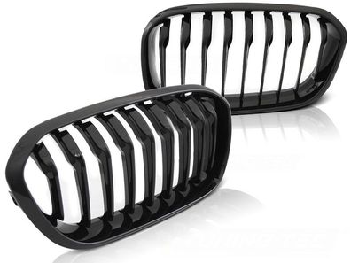 Grill BMW F20 F21 LCI 15-18 Glänzend Schwarz
