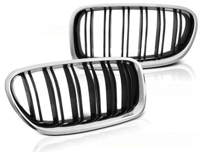 Grill BMW F10 / F11 10-16 CHROM Schwarz Glänzend Sportoptik