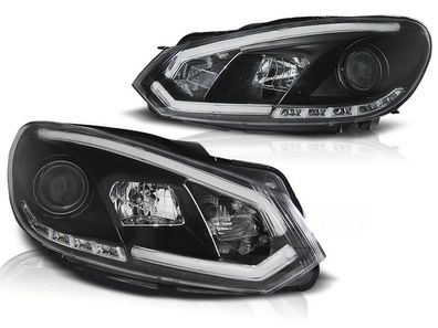 Scheinwerfer Tagfahrlicht VW GOLF 6 10 08-12 BLACK TUBE LIGHTS TRU DRL