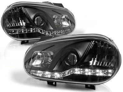 Scheinwerfer mit Standlicht VW GOLF 4 09 97-09 03 Schwarz