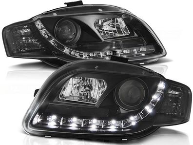 Scheinwerfer mit Standlicht AUDI A4 B7 11 04-03 08 Schwarz