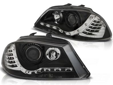 Scheinwerfer mit Standlicht SEAT IBIZA 6L 04 02-08 Schwarz