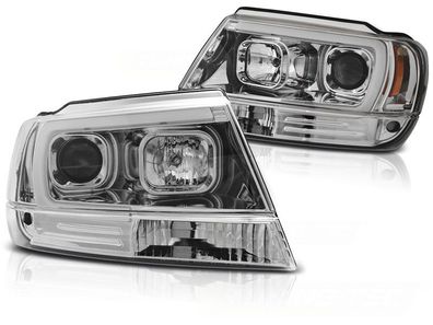 Scheinwerfer mit Standlicht Chrysler JEEP GRAND Cherokee 99-05 05 CHROM