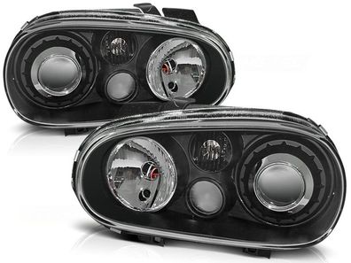 Scheinwerfer VW GOLF 4 09 97-09 03 R32 LOOK Schwarz