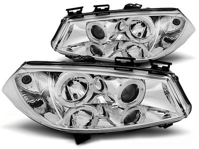 Scheinwerfer Dual Halo Felgen Renault MEGANE II 11 02-12 05 ANGEL EYES CHROME