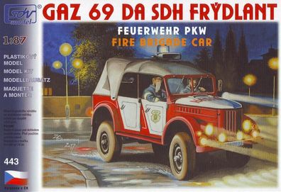 SDV 10443 Bausatz Gaz 69A, Feuerwehr DA SDH Frýdlant Maßstab: 1:87