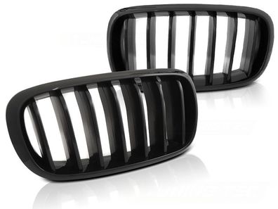 Grill BMW X5 F15 13-18 Glänzend Schwarz