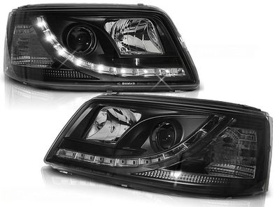 Scheinwerfer mit Standlicht VW T5 04 03-08 09 Schwarz