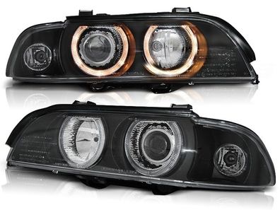 Scheinwerfer Xenon BMW E39 09 95-06 03 ANGEL EYES D2S/ H7 Schwarz