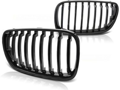 Grill BMW X3 E83 09 06-08 10 Glänzend Schwarz