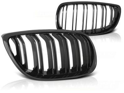 Grill BMW E92/ E93 07-10 C/ C Glänzend Schwarz Doppelstange M-LOOK