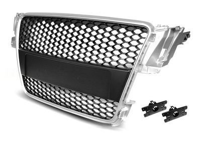 Grill AUDI A5 07-06 11 SILBER RS STIL