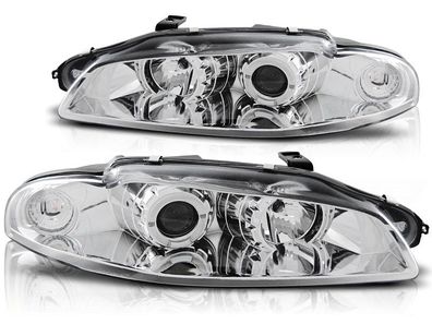 Scheinwerfer Dual Halo Felgen Mitsubishi Eclipse 97-12 98 ANGEL EYES CHROME