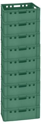 9 GastlandoBox Lagerbox Eurobox Stapelkiste E2 grün 60x40x20 cm neu Gastlando