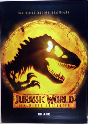Jurassic World 3 - Original Kinoplakat A0 - Teasermotiv - Chris Pratt - Filmposter