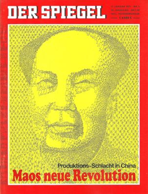 Der Spiegel Nr. 3 / 1971 Maos neue Revolution. Produktions-Schlacht in China