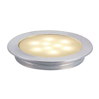 LED Boden Ø55mm | Silber | Strahler Bad Badezimmer Bodeneinbaulampe Bodeneinbauleuch