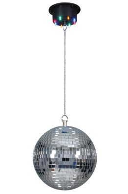 Spiegel Disco Kugel LED | Kinder | Chrom | Disko Lampe Licht Party Hänge Pendel Disc