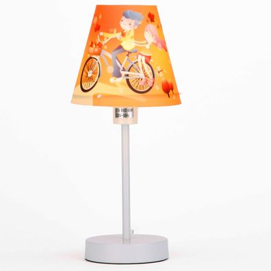 Fahrrad Tisch Leuchte ?300mm | Stoff | Schirm | Kinder | Gelb | Nacht Lampe Kinderla